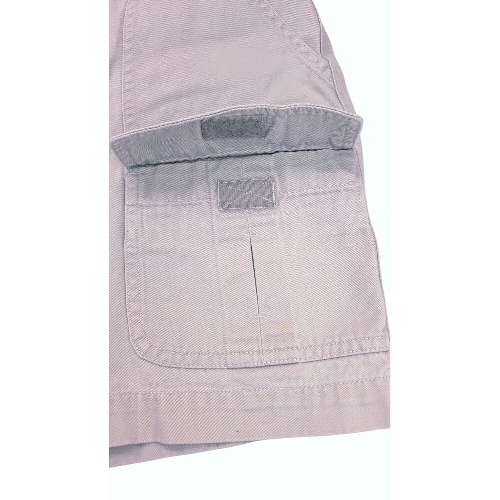 Vintage Marsh Landing Petite Khaki Cargo Shorts Women Size 6P Tan 6 Pockets - Picture 3 of 8